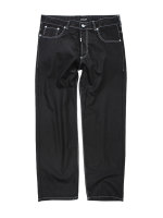 Lavecchia Herren Comfort Fit Jeans 5752 (Black-White, 44)