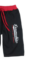 Lavecchia Herren Sweatshorts Bermuda LV-2017 (Black-Red, 3XL)