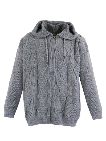 Lavecchia Herren Strickjacke LV-503A Grey 3XL