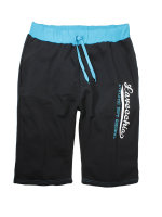 Lavecchia Herren Sweatshorts Bermuda LV-2017 (Turquoise-Black, 4XL)