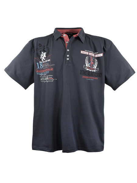 Lavecchia Herren Poloshirt LV-2038 (Anthrazit, 4XL)