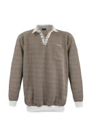 Lavecchia Herren Sweatshirt LV-15-208 (Bison-Brown, 3XL)