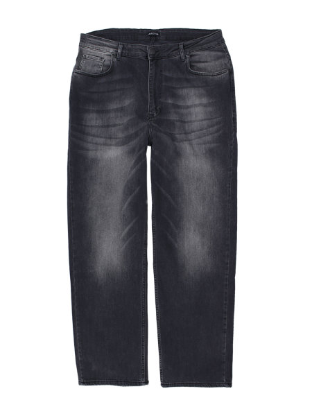 Lavecchia Herren Comfort Fit Jeans LV-501 (Black-Stone, 42/32)