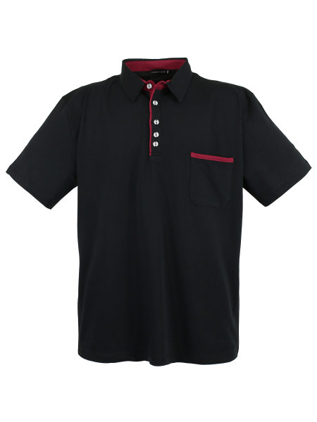 Lavecchia Herren Poloshirt LV-1701 (Black, 3XL)