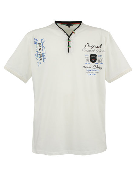 Lavecchia Herren T-Shirt LV-2042 (Creme-Weiss, 3XL)
