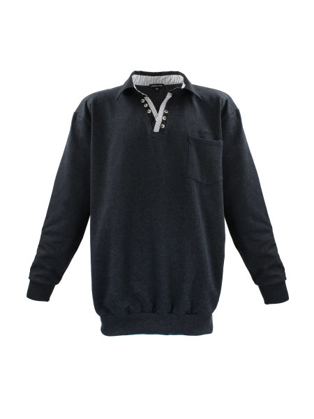 Lavecchia Herren Sweatshirt LV-602 (Anthrazit-Grey, 4XL)