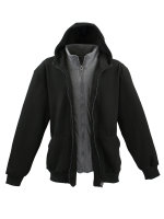 Lavecchia Herren Hoodie "Two in one" LV-109 (Black-Anthra, 7XL)