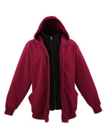 Lavecchia Herren Hoodie "Two in one" LV-109 (Bordeaux-Black, 3XL)