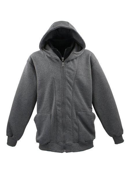 Lavecchia Herren Hoodie "Two in one" LV-109 (Anthrazit, 7XL)