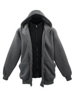 Lavecchia Herren Hoodie "Two in one" LV-109 (Anthrazit, 7XL)