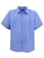 Lavecchia Herren Kurzarmhemd HKA19 (Blue, 3XL)