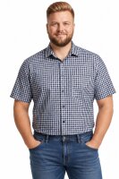 Lavecchia Herren Kurzarmhemd HKA19 (Black-White, 3XL)