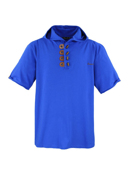 Lavecchia Herren T-Shirt mit Kapuze LV-609 (Royalblau, 6XL)
