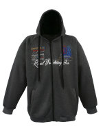 Lavecchia Herren Sweatshirtjacke LV-612 (Anthrazit, 8XL)