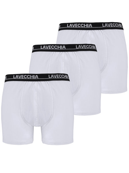 Lavecchia Herren Boxershorts 3er Pack FL-1020 (Weiß, 8XL)