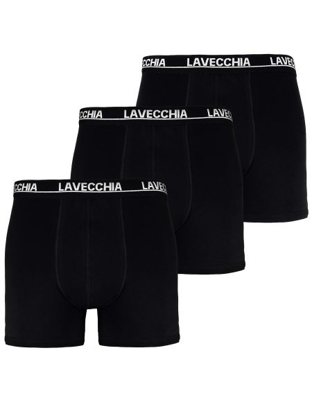 Lavecchia Herren Boxershorts 3er Pack FL-1020 (Schwarz, 4XL)