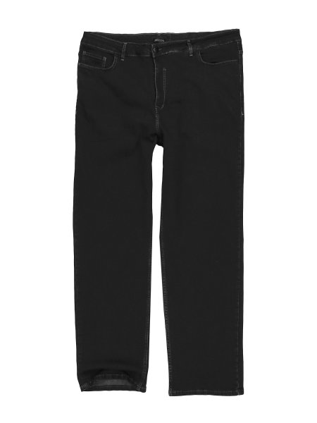 Lavecchia Herren Comfort Fit Jeans LV-501 (Tiefschwarz, 44/30)