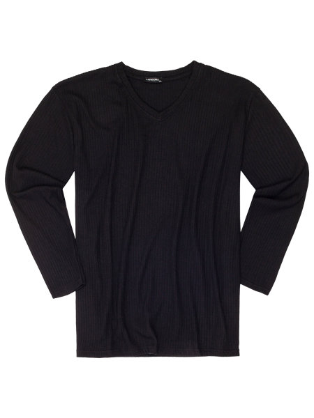 Lavecchia Herren Strickpullover LV-1006 Schwarz 5XL