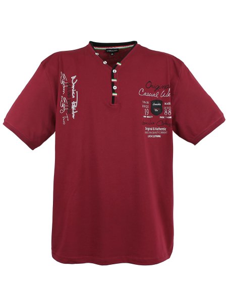 Lavecchia Herren T-Shirt LV-2042 Bordeaux  6XL