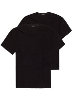 Lavecchia Herren T-Shirt V-Ausschnitt (2 Stück) LV-123 Schwarz 4XL