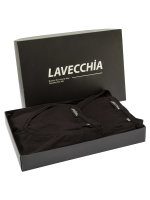 Lavecchia Herren T-Shirt V-Ausschnitt (2 Stück) LV-123 Schwarz 4XL
