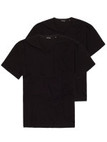 Lavecchia Herren T-Shirt V-Ausschnitt (2 Stück) LV-123 Schwarz 5XL