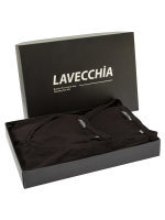 Lavecchia Herren T-Shirt V-Ausschnitt (2 Stück) LV-123 Schwarz 6XL