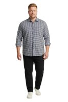 Lavecchia Herren Kurzarmhemd HKA19 (Jeansblau/Weiß, 3XL)