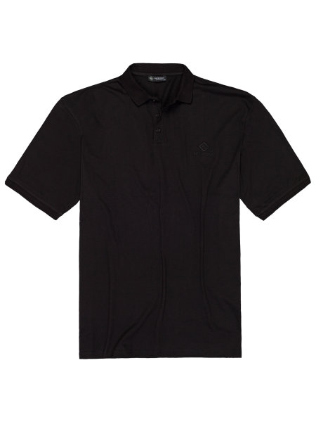 Lavecchia Herren Pique Poloshirt LV-1000 (Schwarz, 5XL)