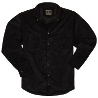 Lavecchia Herren Cordhemd LV-5578 (Schwarz, 6XL)