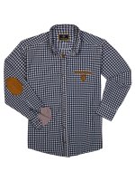 Lavecchia Herren Langarmhemd LV-1981 (Jeansblau-Weiß, 4XL)