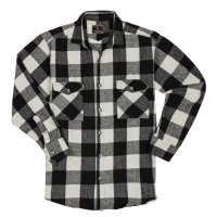 Lavecchia Herren Flanellhemd LV-262A (Schwarz-Weiß, 3XL)