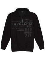 Lavecchia Herren Sweatshirt LV-2029 Schwarz 5XL